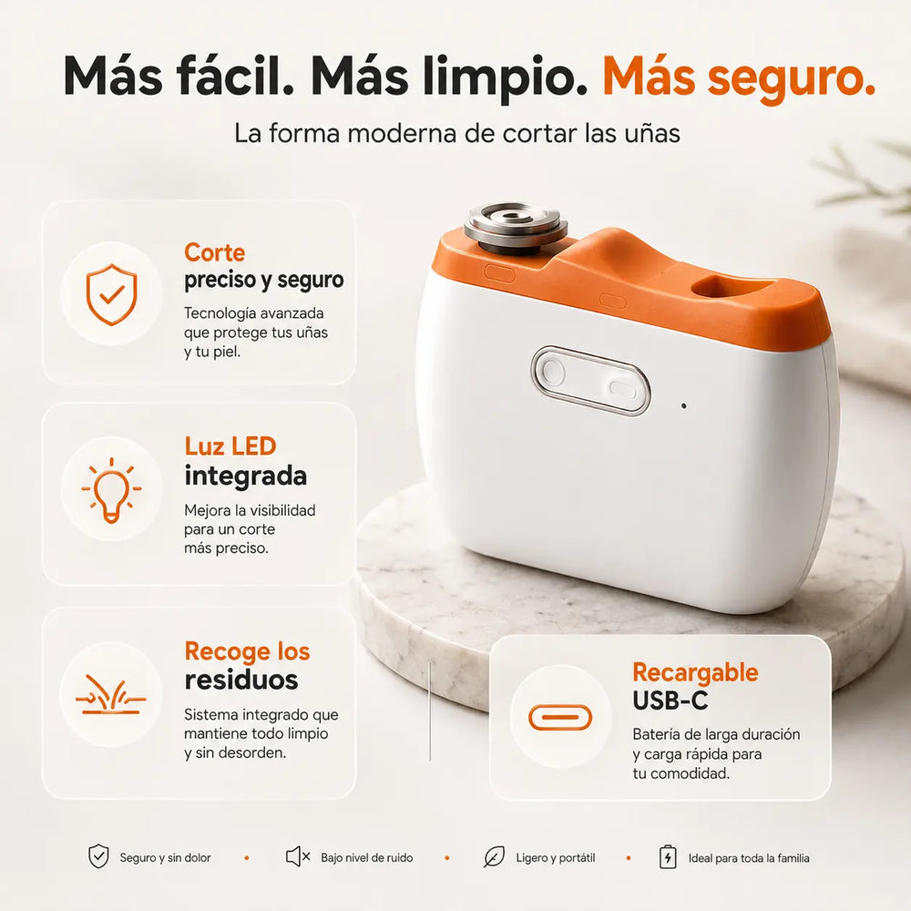 Corta Uñas Eléctrico Xiaomi | Corte Preciso y Seguro en Segundos